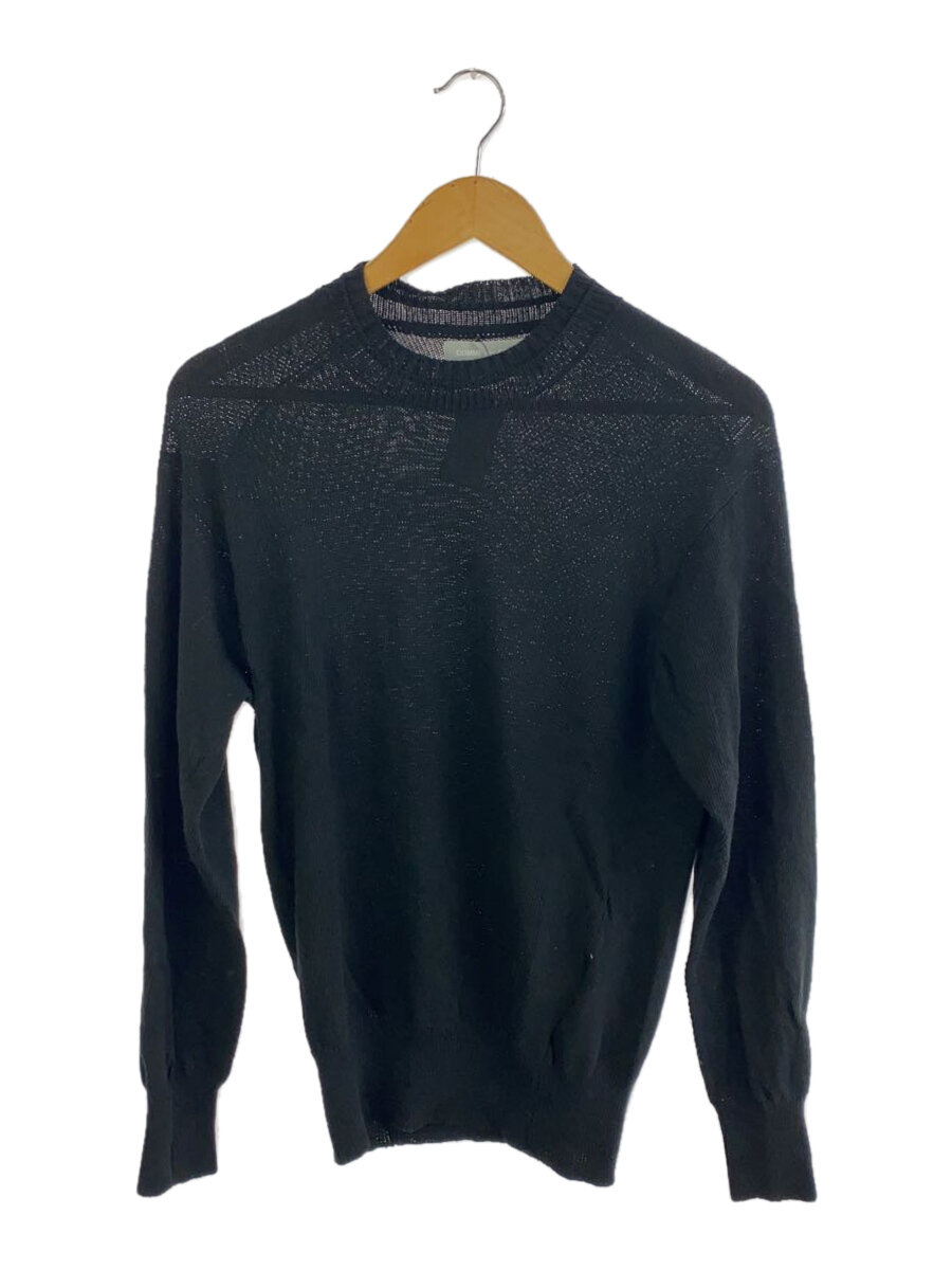 【中古】COMME des GARCONS HOMME◆編み物・プルオーバー(薄っぺら)/--/綿織物/BLK/無地/HN-020050//【メンズウェア】