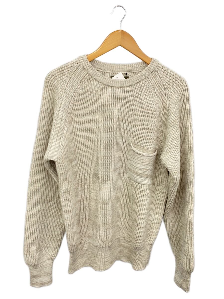 【中古】Nigel Cabourn◆編み物・プルオーバー(朦々たる)/48/羊毛/8049-00-40001【メンズウェア】