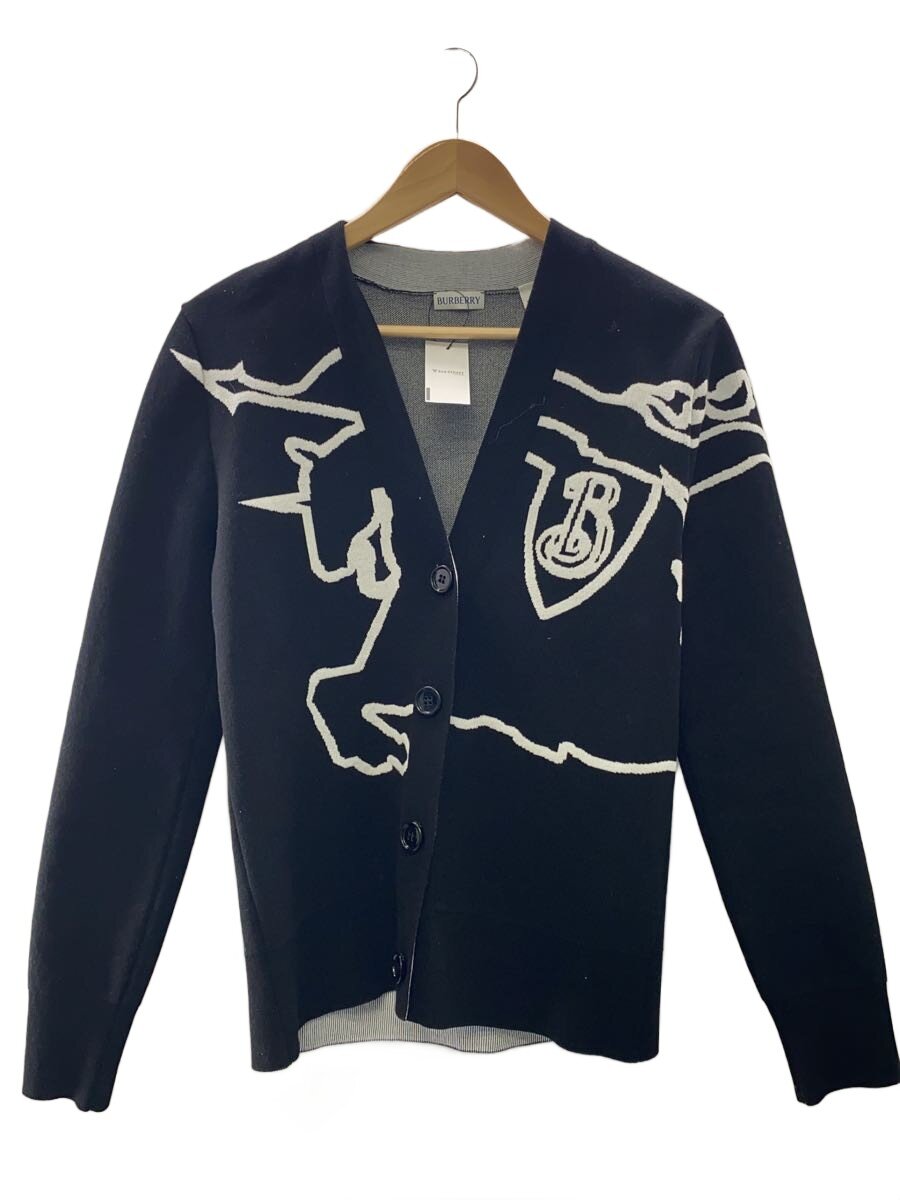 【中古】BURBERRY◆ジレー(薄っぺら)/XS/--/BLK/総柄/8095184/24-25AW【レディース御召しもの】