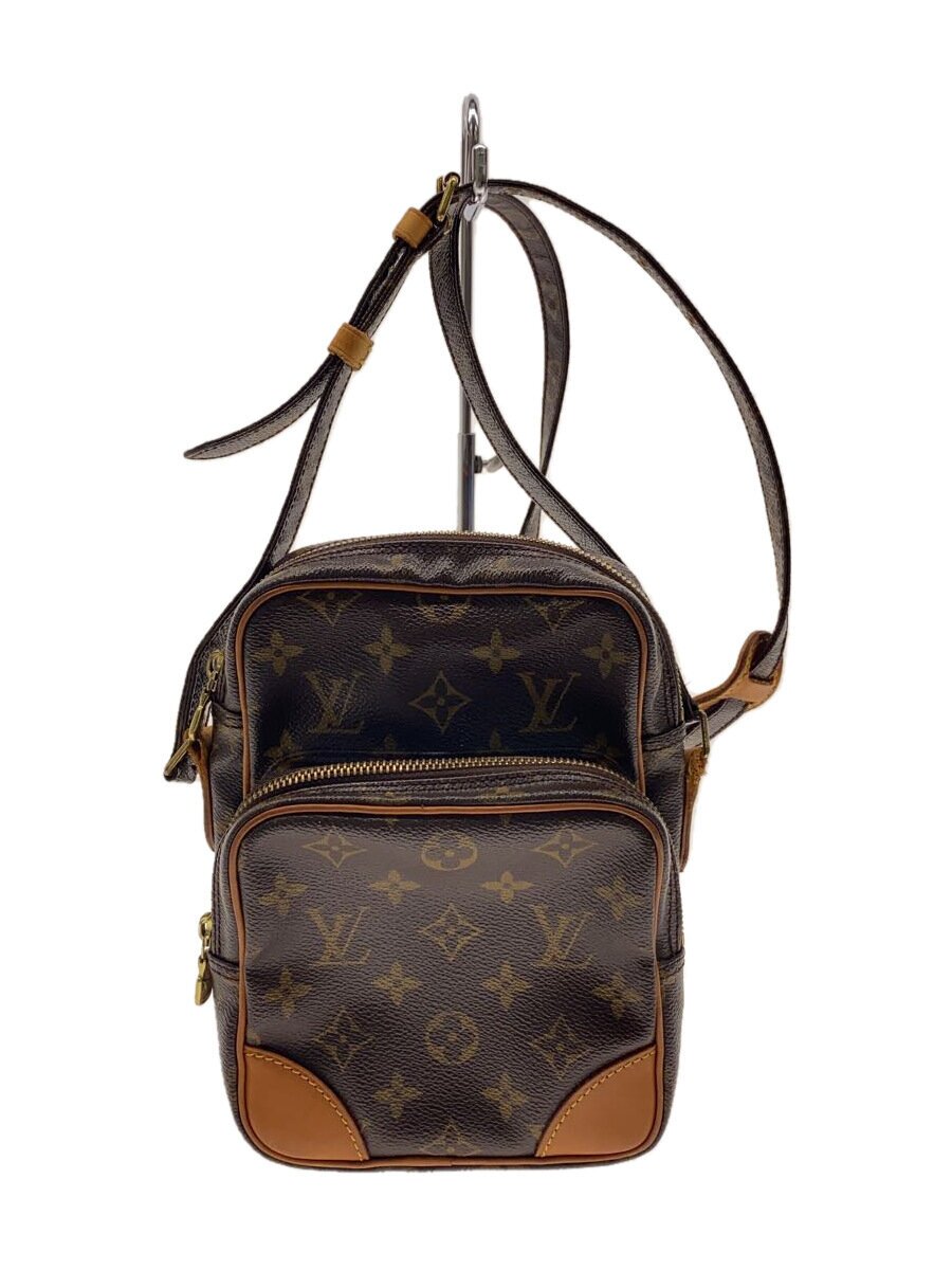 【中古】LOUIS VUITTON◆アマゾン_モノグラム・帆布_BRW/PVC/BRW【御徒面子】