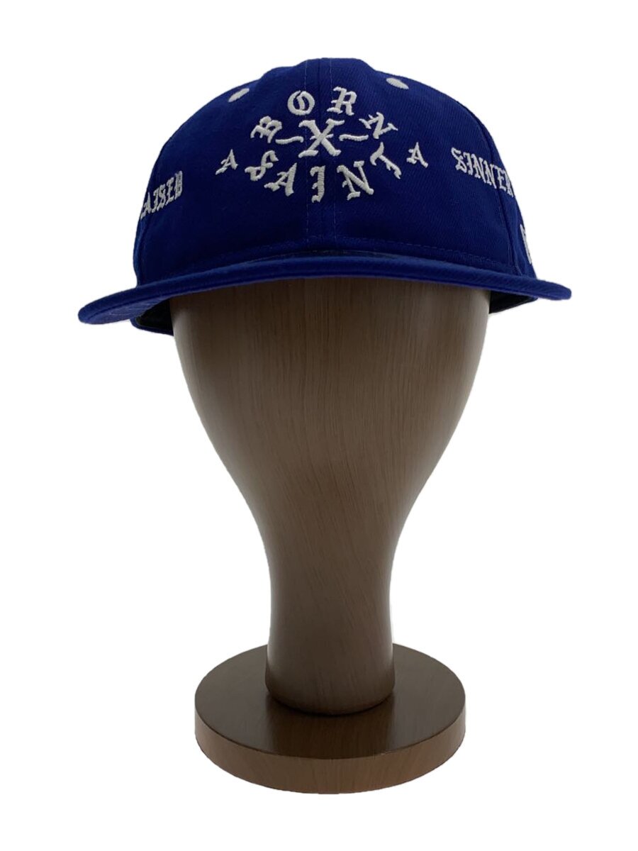 【中古】NEW ERA◆BASEBALL CAP/旗がしら/7 1/2/綿織物/青み/メンズ【服飾雑貨他】