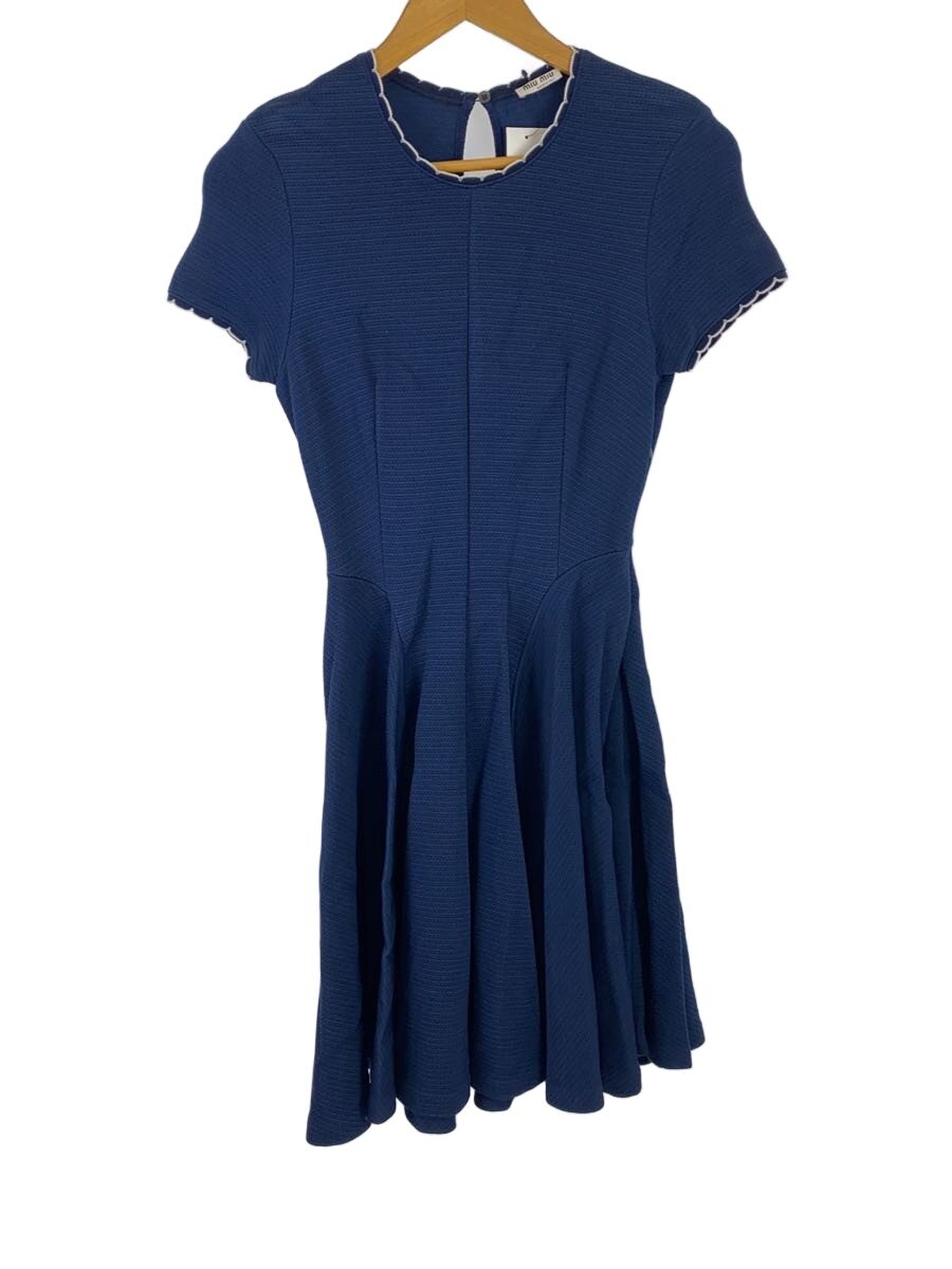 【中古】MIU MIU◆半袖ワンピース/S/ポリエステル/BLU/無地/AMM1 2016 1374【レディースウェア】｜2ｎｄ STREET 店