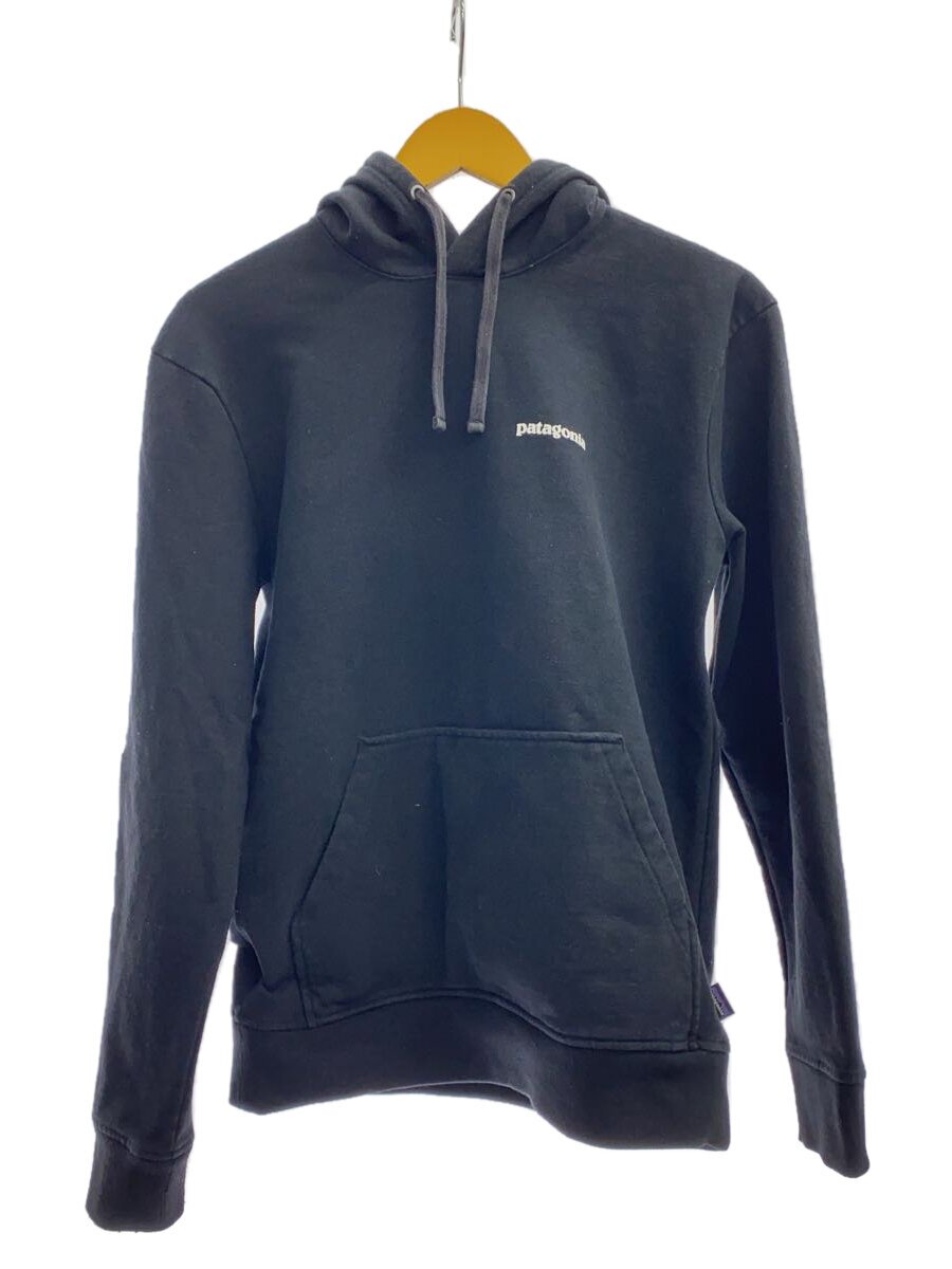 【中古】patagonia◆Text Logo Uprisal Hoody/S/綿織物/BLK/無地/39566FA19【メンズウェア】
