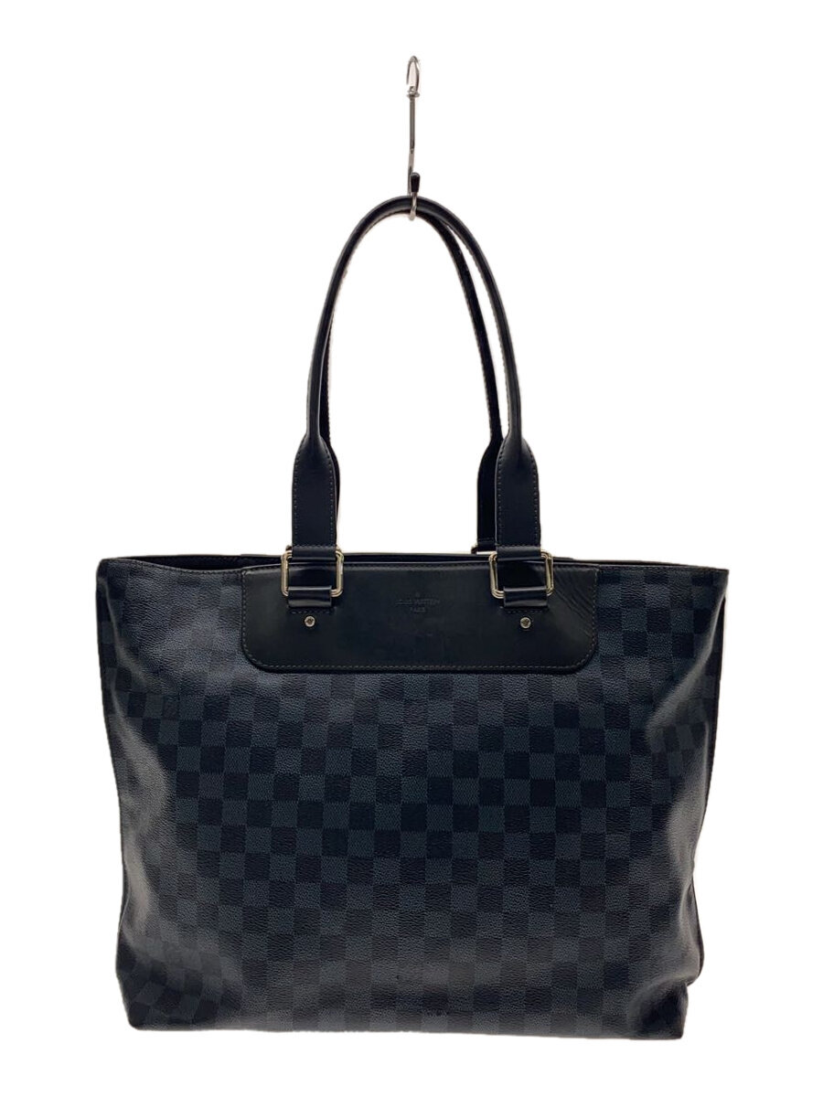 【中古】LOUIS VUITTON◆カバ・ヴォワヤージュ_ダミエ・グラフィット_BLK/PVC/BLK【御徒面子】