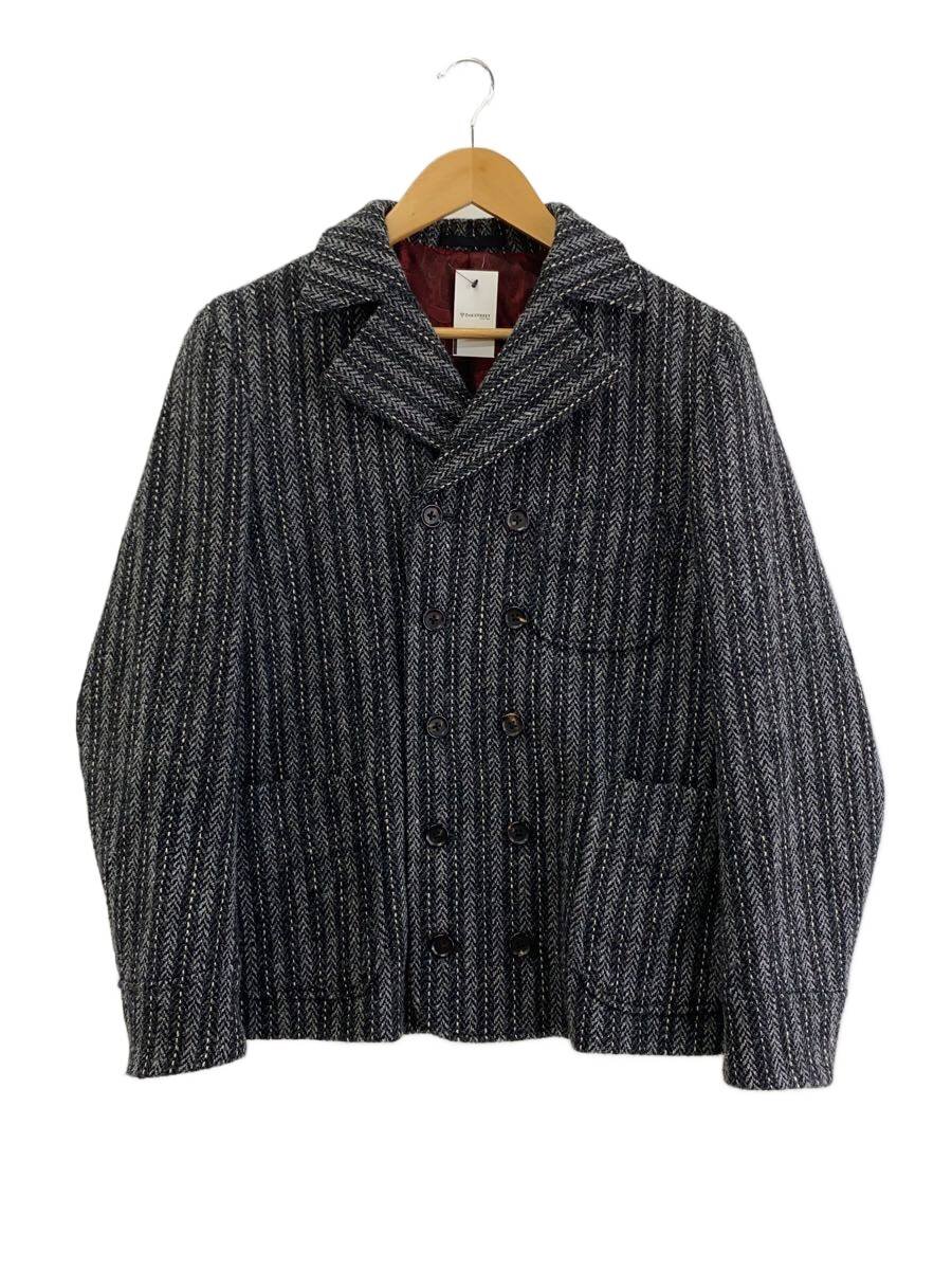 【中古】ADJUSTABLE COSTUME◆テーラードジャケット/38/羊毛/GRY/AJ-042//【メンズウェア】