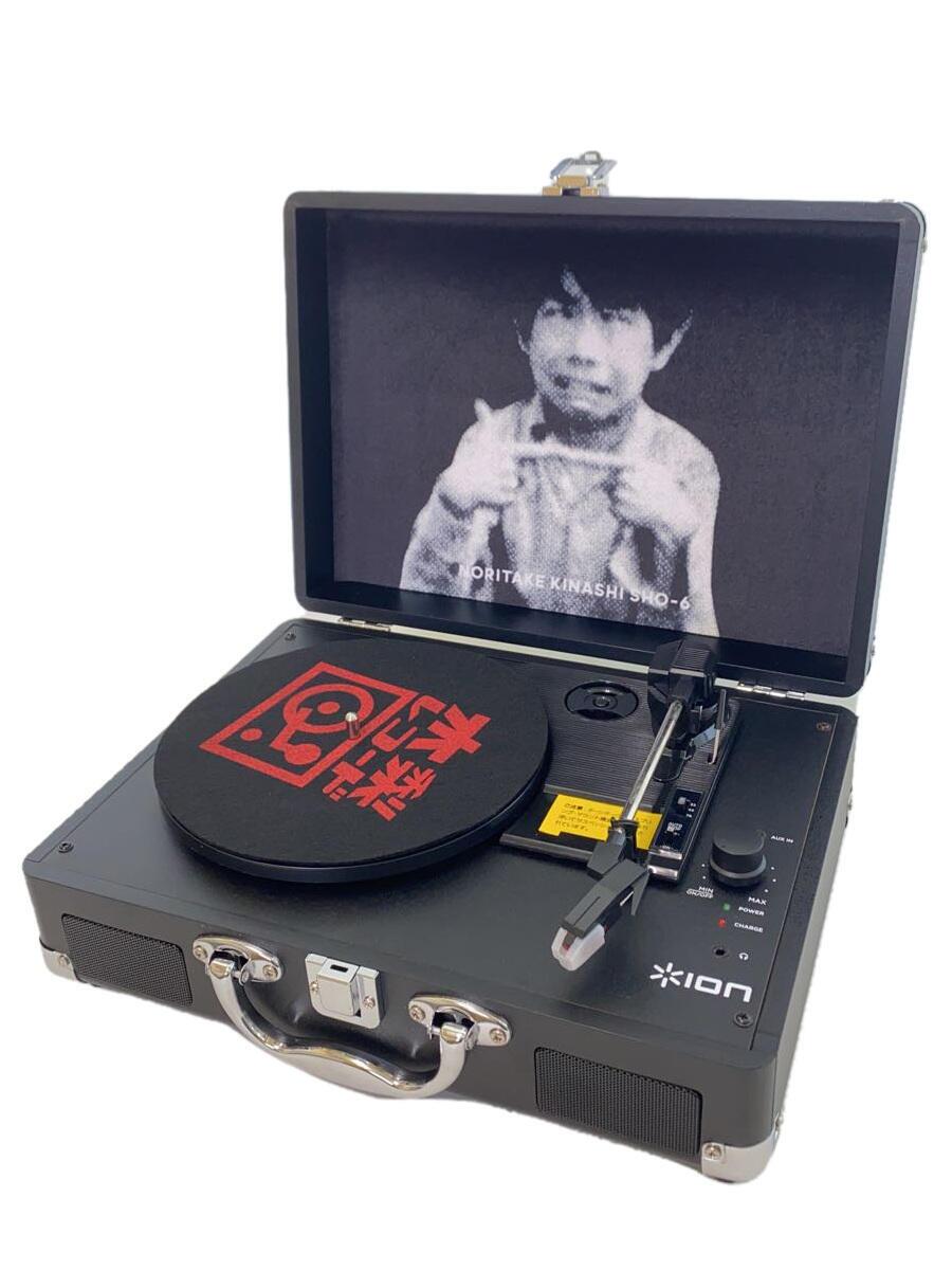 【中古】Ion Audio◆携帯型電気蓄音機/オーディオ設備/木梨レコード盤/アイオンオーディオ/黒いこと【家電・視覚性・オーディオ】