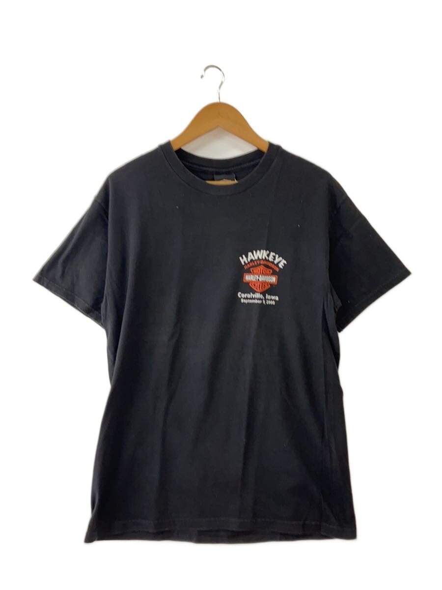 【中古】HARLEY DAVIDSON◆プルオーバー/00s/USA製/M/綿織物/BLK【メンズウェア】
