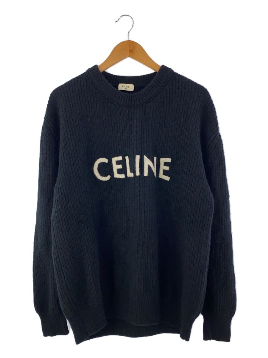 【中古】CELINE◆編み物・プルオーバー(朦々たる)/XS/羊毛/BLK/2A19R205O【メンズウェア】