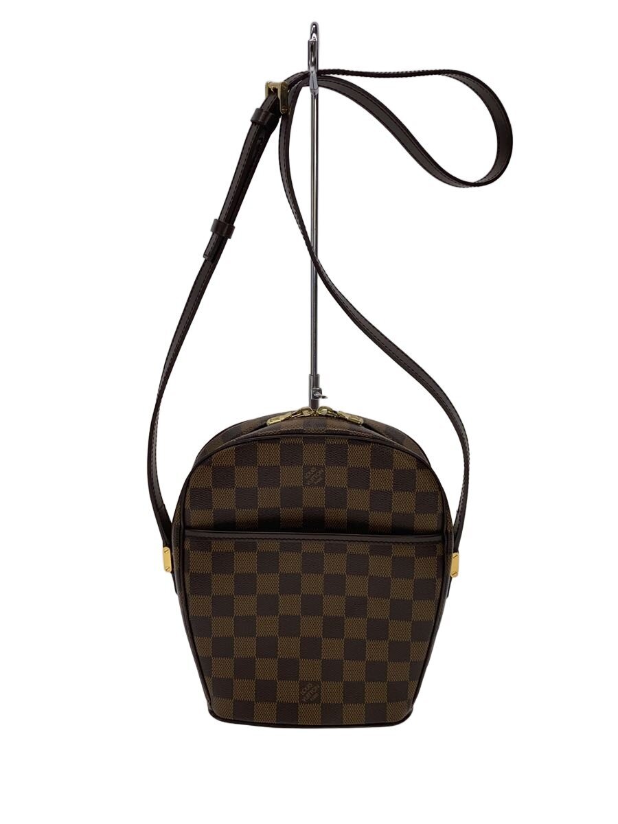 【中古】LOUIS VUITTON◆イパネマPM_ダミエ・エベヌ/PVC/BRW【御徒面子】