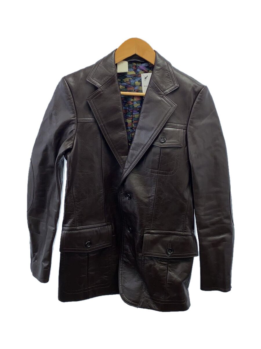 【中古】N.HOOLYWOOD◆レザージャケット・ブルゾン/36/レザー/BRW/ブラウン/無地//【メンズウェア】|2nd STREET 店