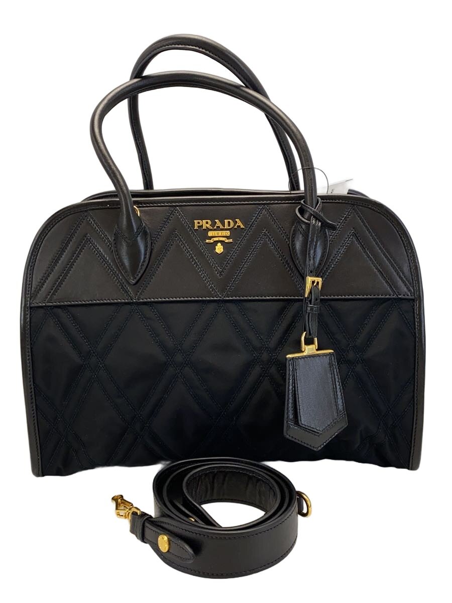 【中古】PRADA◆ハンドバッグ/レザー/BLK/無地//【バッグ】|2nd STREET 店