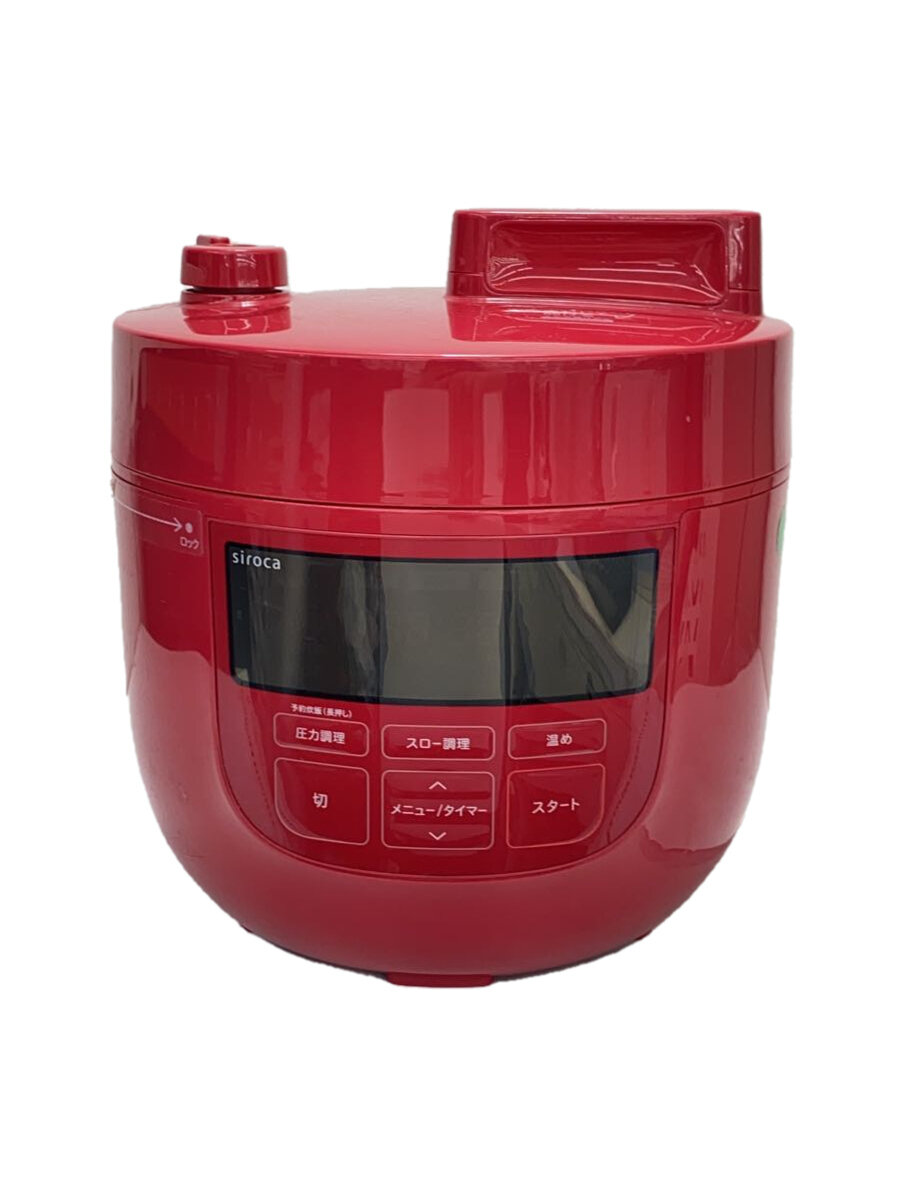 【中古】siroca(Auc Sale)◆電気調理鍋 SP-4D151 レッド【家電・ビジュアル・オーディオ】
