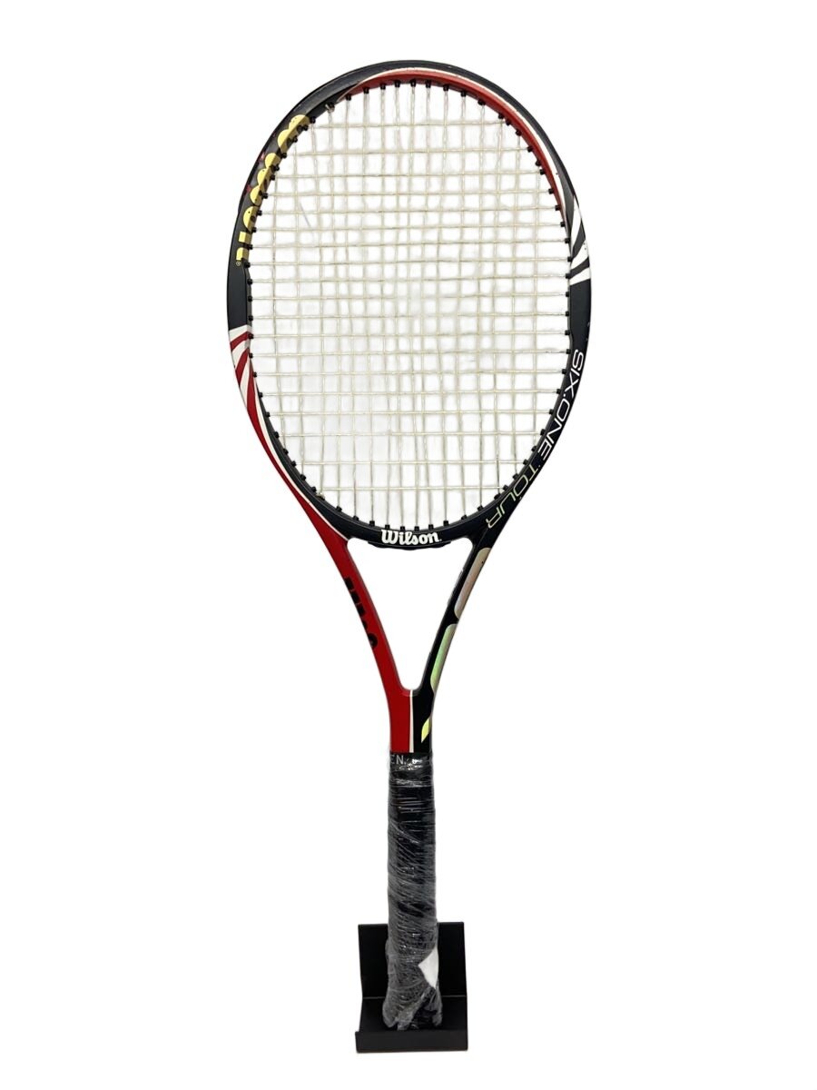 【中古】Wilson◆庭球櫂/硬式櫂/赤いこと/2248-10/sixoneTOUR 90/BLX/フェデラーモデル【運動競技】