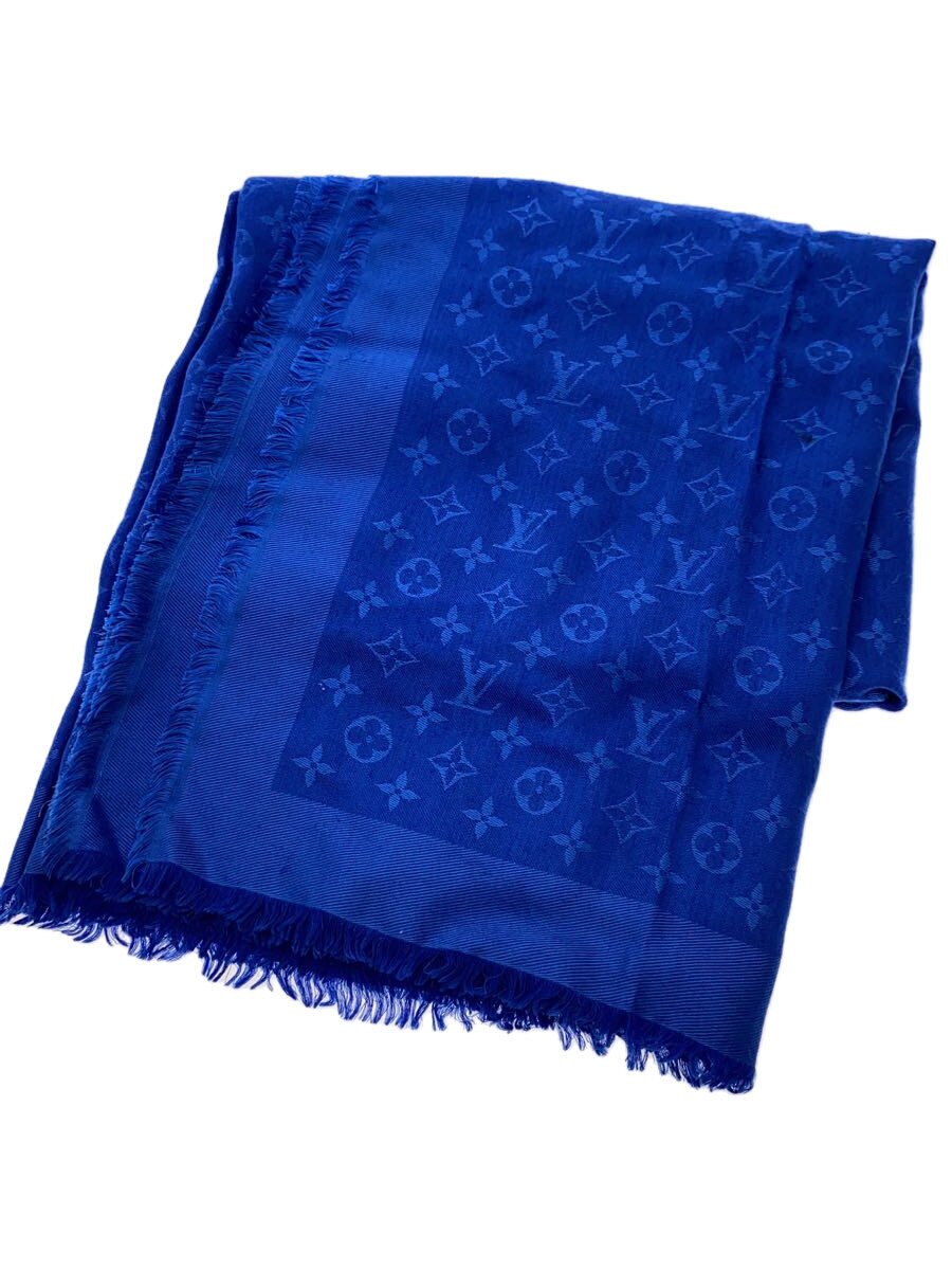 【中古】LOUIS VUITTON◆肩かけ・モノグラム_モノグラム_BLU/地絹/BLU/レディース【服飾雑貨他】