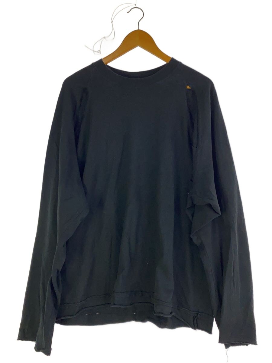 【中古】JieDa◆SLIT L/S T-SHIRT/2/綿織物/BLK/jie-20S-CT11【メンズウェア】