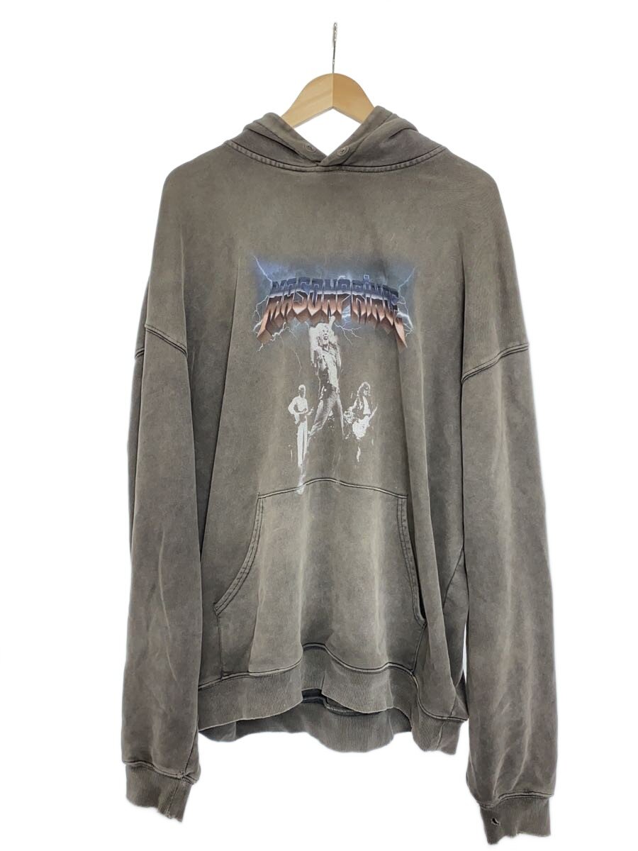 【中古】MASONPRINCE◆パーカー/3/綿織物/GRY/刷り上げる【メンズウェア】