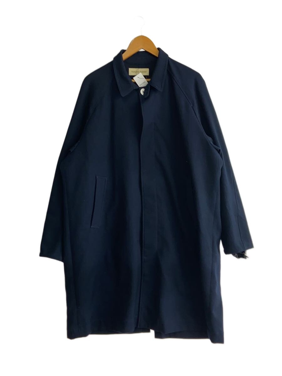 【中古】YSTRDY’S TMRRW◆WOOLLY TWILL PATRASCHE COAT/ステンカラー厚地の外套/M/ポリエステル/NVY/YT-J0703//【メンズウェア】