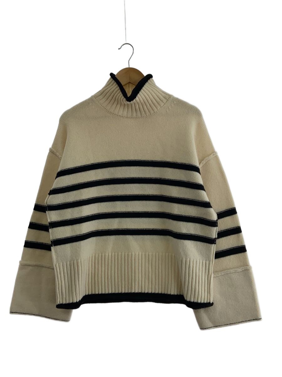 【中古】LE CIEL BLEU◆編み物・プルオーバー(朦々たる)/36/羊毛/CRM/間借り人/24A61518【レディース御召しもの】