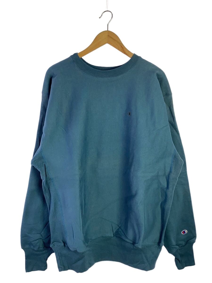 【中古】Champion◆90s/メキシコ合衆国製/デッド店卸し資産//汗水/XXL/綿織物/NVY/無地【メンズウェア】
