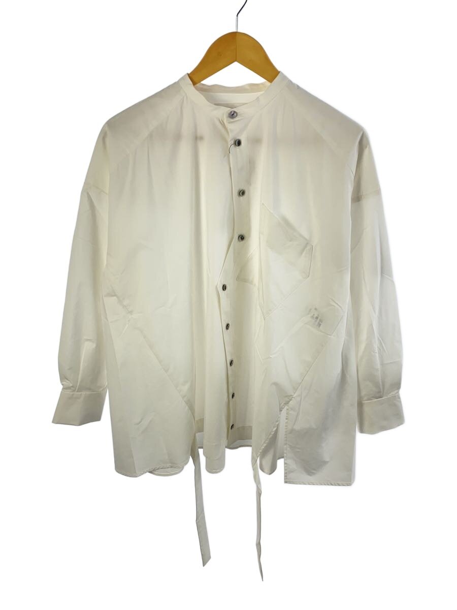 【中古】ENFOLD◆25SS/WIDE BOX SHIRT/38/人絹/WHT/300IS230-0461【レディースお召しもの】