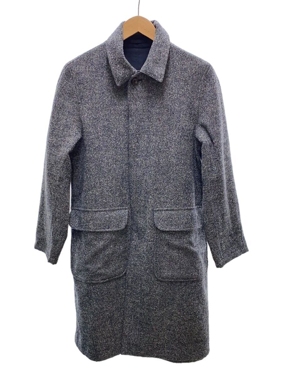 【中古】INVERTERE◆ステンカラー厚地の外套/36/綿織物/NVY/無地【メンズウェア】
