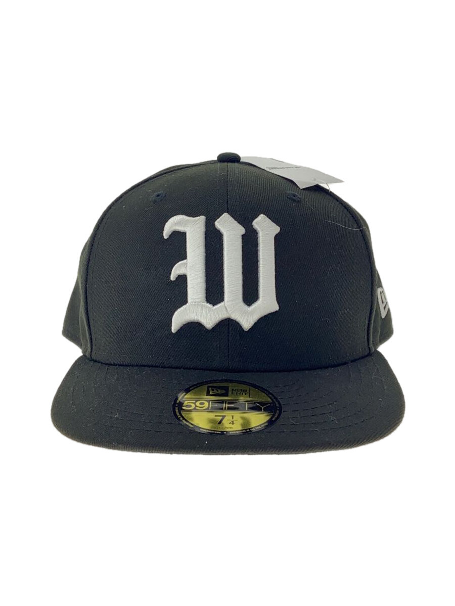 【中古】NEW ERA◆旗がしら/7 1/4/ポリエステル/BLK/メンズ//【服飾雑貨他】