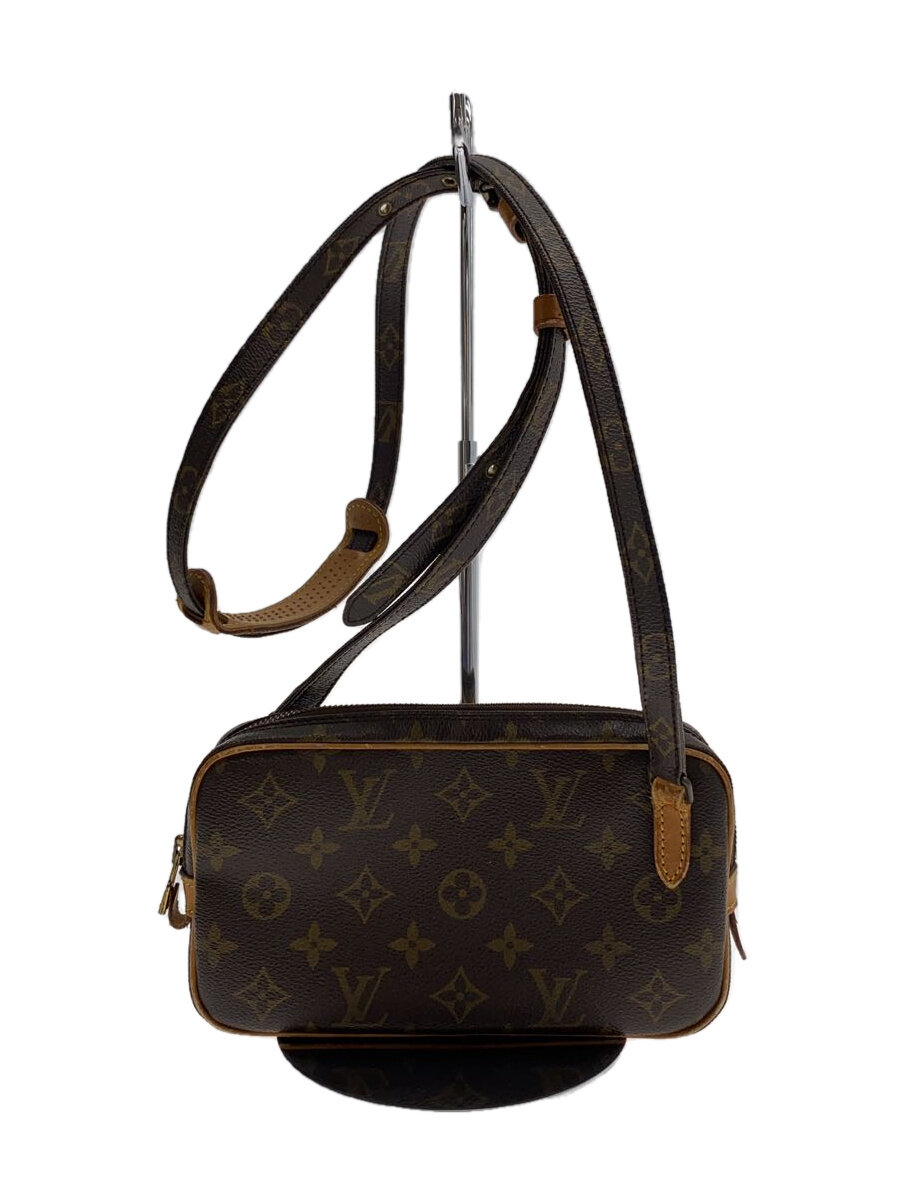 【中古】LOUIS VUITTON◆ポシェット・マルリー・バンドリエール_モノグラム・キャンバス_BRW/PVC/BRW//【バッグ】｜2ｎｄ STREET 店