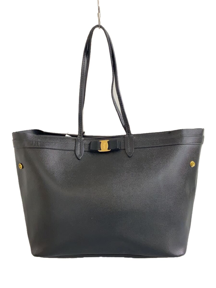 【中古】Salvatore Ferragamo◆トートバッグ/レザー/BLK/無地/EE-21/H989【バッグ】｜2ｎｄ STREET 店