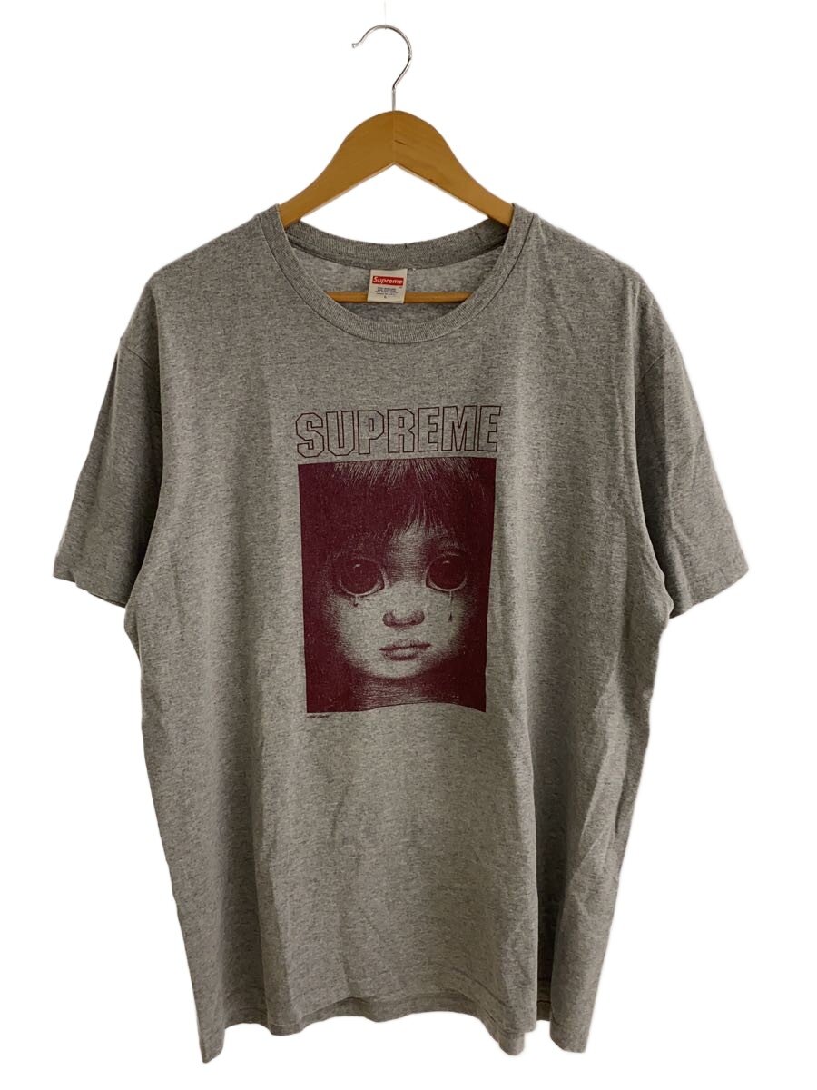 【中古】Supreme◆24ss/Margaret Keane Teardrop Tee/L/綿織物/GRY/刷り上げる//【メンズウェア】