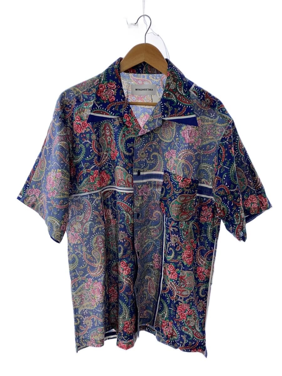 【中古】MIYAGIHIDETAKA◆半袖プルオーバー/3/マルチ色合い/総柄【メンズウェア】