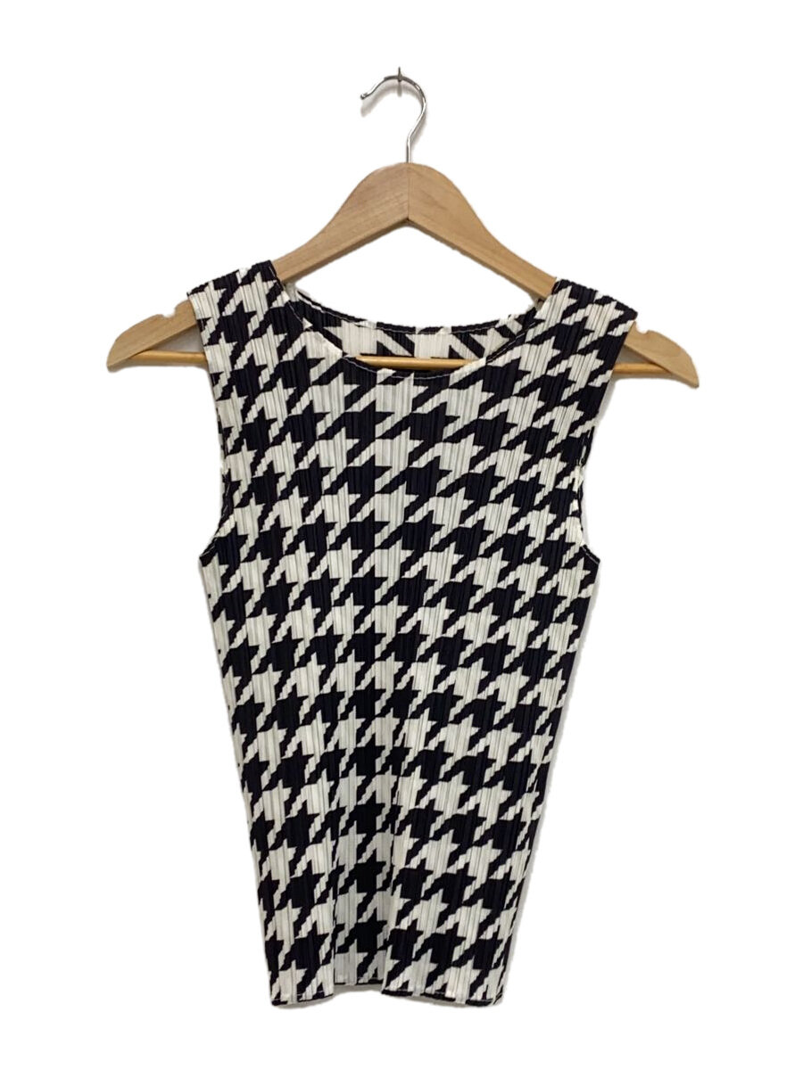 【中古】PLEATS PLEASE ISSEY MIYAKE◆キャミソール・貯蔵タンクとっ始め/3/ポリエステル/WHT/チドリ透かし彫り/PP41-JK616//【レディース御召しもの】