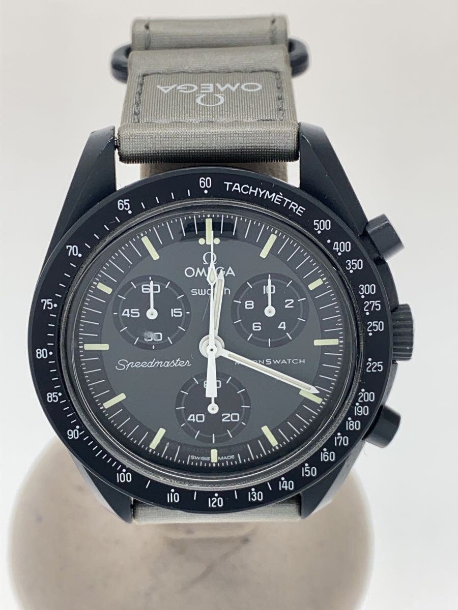【中古】OMEGA◆ウオッチ/アナログ/--/BLK/GRY/s033a100【服飾雑貨他】
