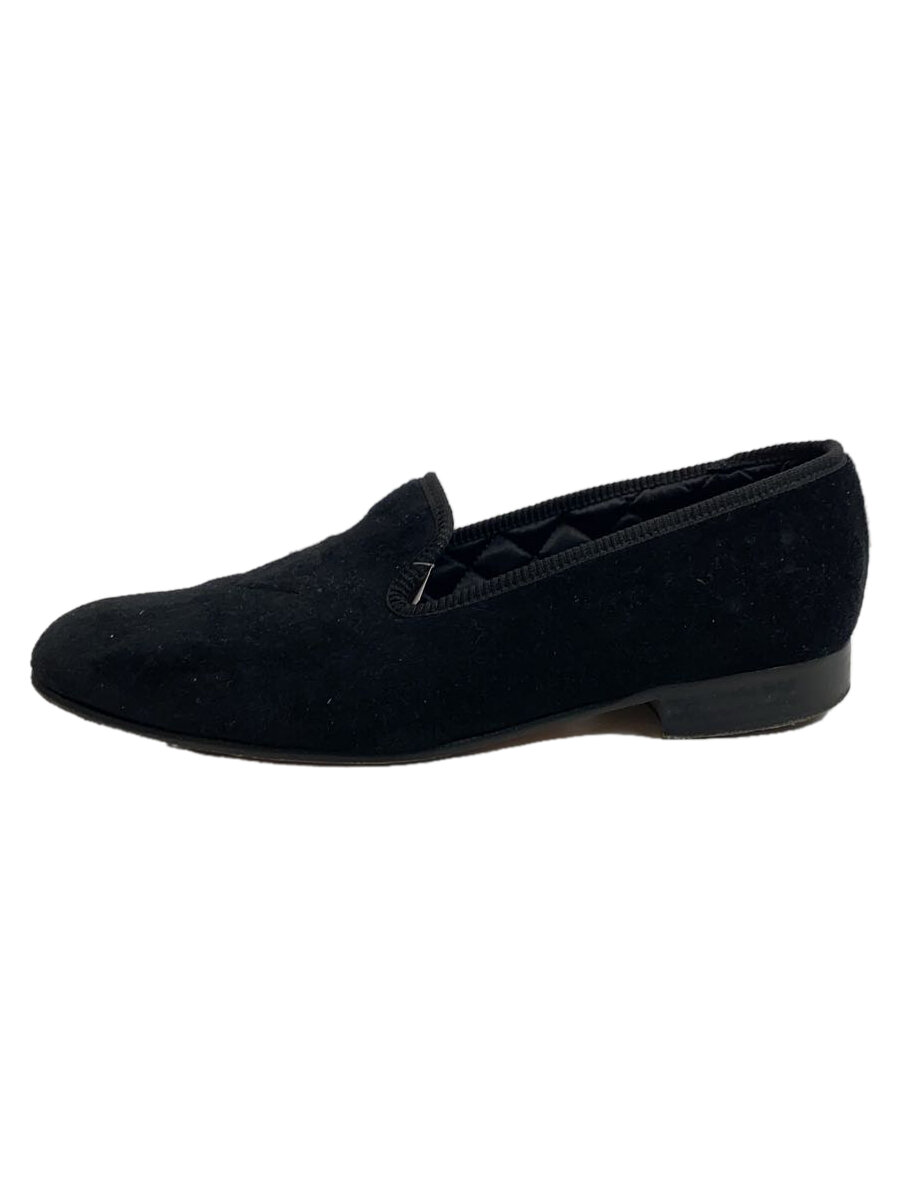 【中古】SANDERS◆military collection/シューズ/UK7.5/BLK/スウェード//【シューズ】