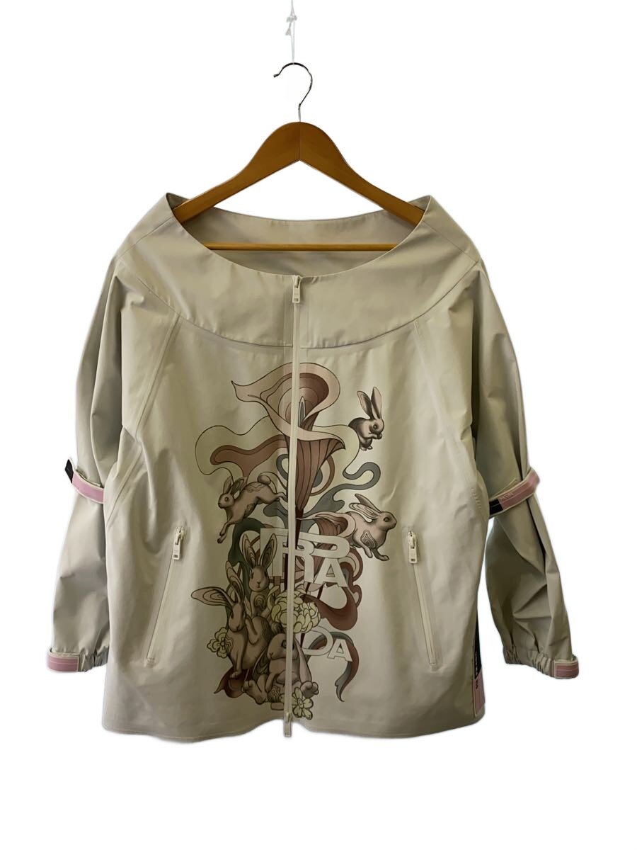 【中古】PRADA◆ナイロン上衣/38/ナイロン/WHT/毛の荒物【レディース御召しもの】