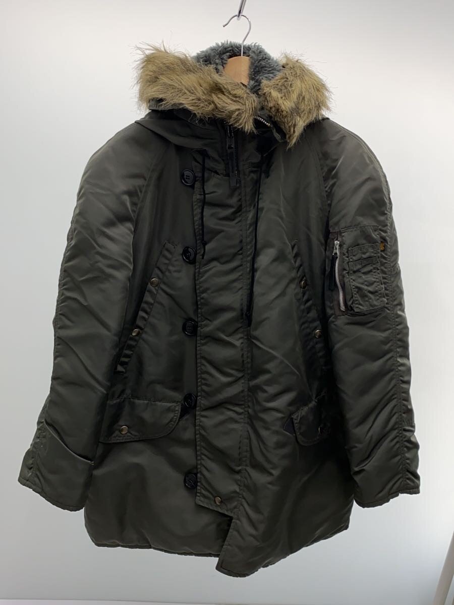 【中古】ALPHA INDUSTRIES◆ミリタリー上衣/S/ナイロン/GRN/無地/1615-573-8335【メンズウェア】