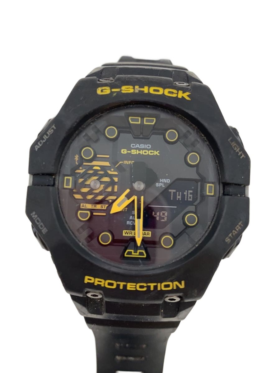 【中古】CASIO◆石英ウオッチ/デジアナ/天然ゴム/BLK/BLK/ga-b001cy-1ajf【服飾雑貨他】