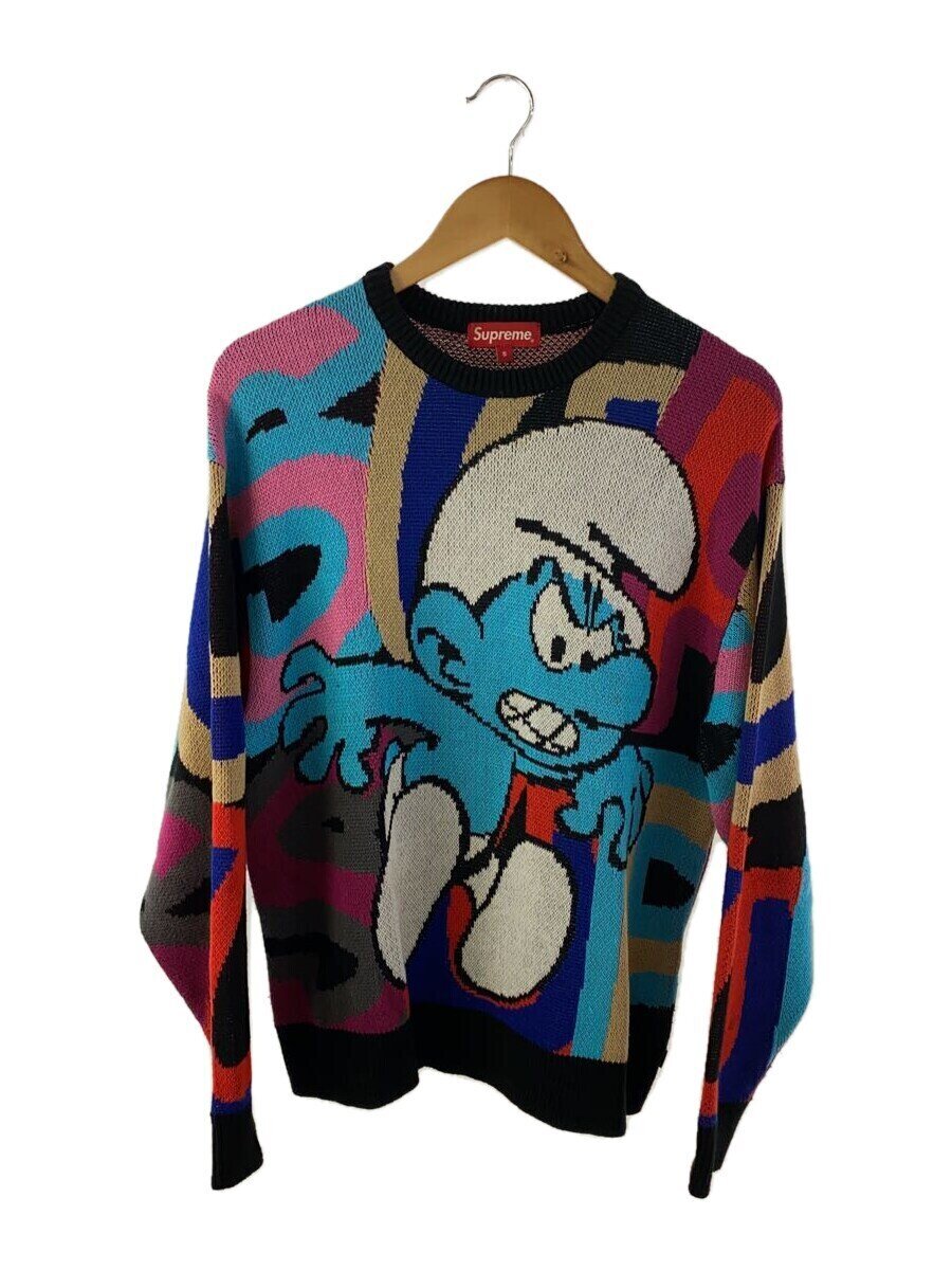 【中古】Supreme◆20AW/Smurfs Sweater/ニット・セーター(厚手)/S/ウール/BLK/101837//【メンズウェア】｜2ｎｄ STREET 店