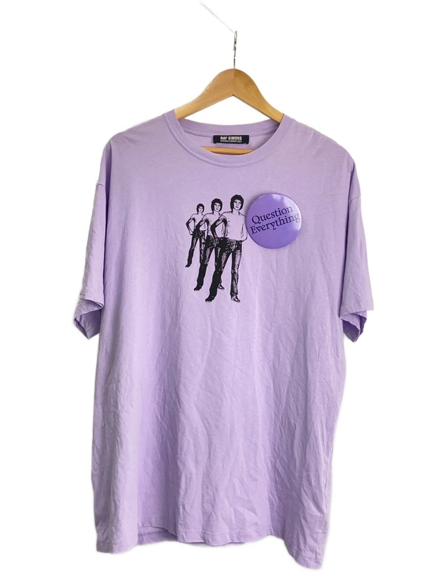 【中古】RAF SIMONS◆21SS/ティーシャツ/L/綿織物/PUP/211-M122/Big Fit T-Shirt Question Every【メンズウェア】