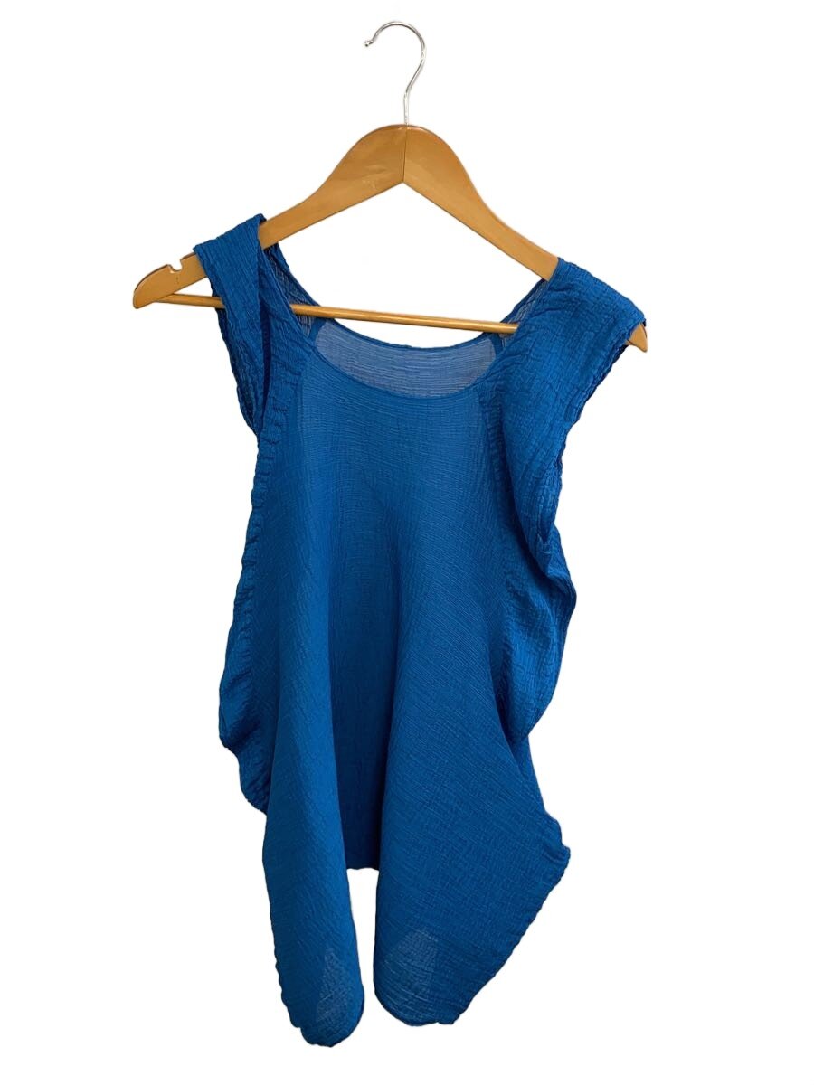 【中古】me ISSEY MIYAKE◆細プリーツ/ノースリーブチュニック/--/ポリエステル/BLU/fk272//【レディースウェア】|2nd STREET 店
