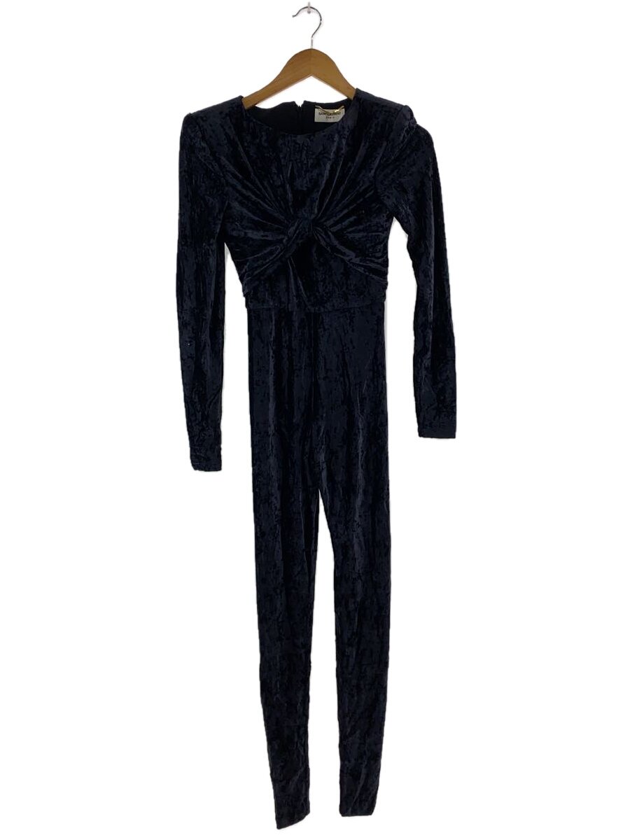 【中古】SAINT LAURENT◆Draped Catsuit/オールインワン/--/ポリエステル/BLK【レディースお召しもの】