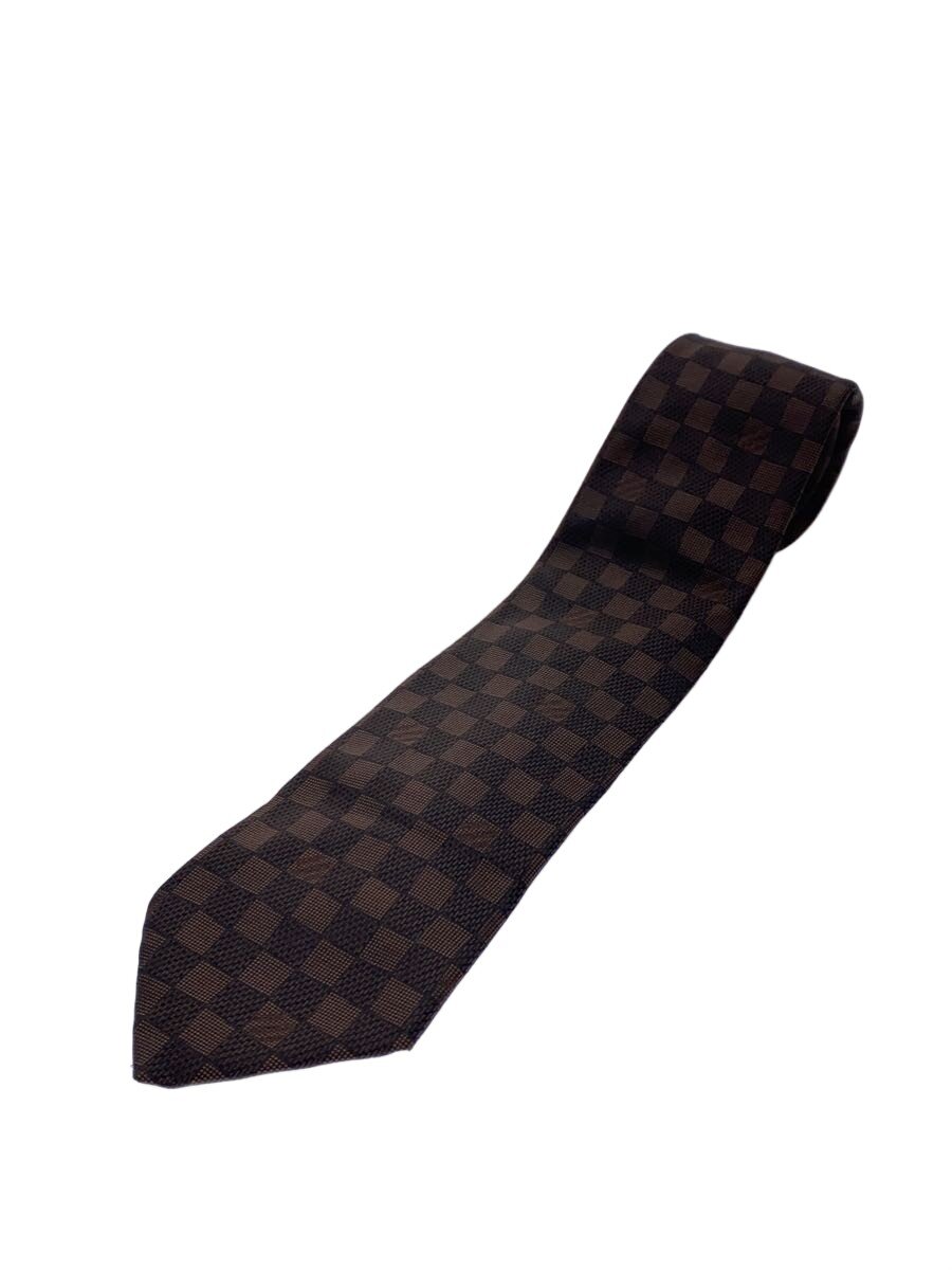 【中古】LOUIS VUITTON◆タイ/絹地/BRW/総柄/メンズ//【服飾雑貨他】