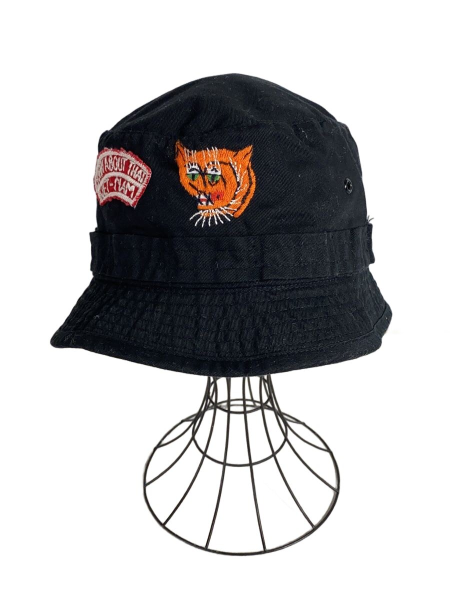 【中古】THE REAL McCOY’S◆井戸釣瓶かぶり笠/7 1/2/綿織物/BLK/メンズ/VIET-NAM BOONIE HAT//【服飾雑貨他】