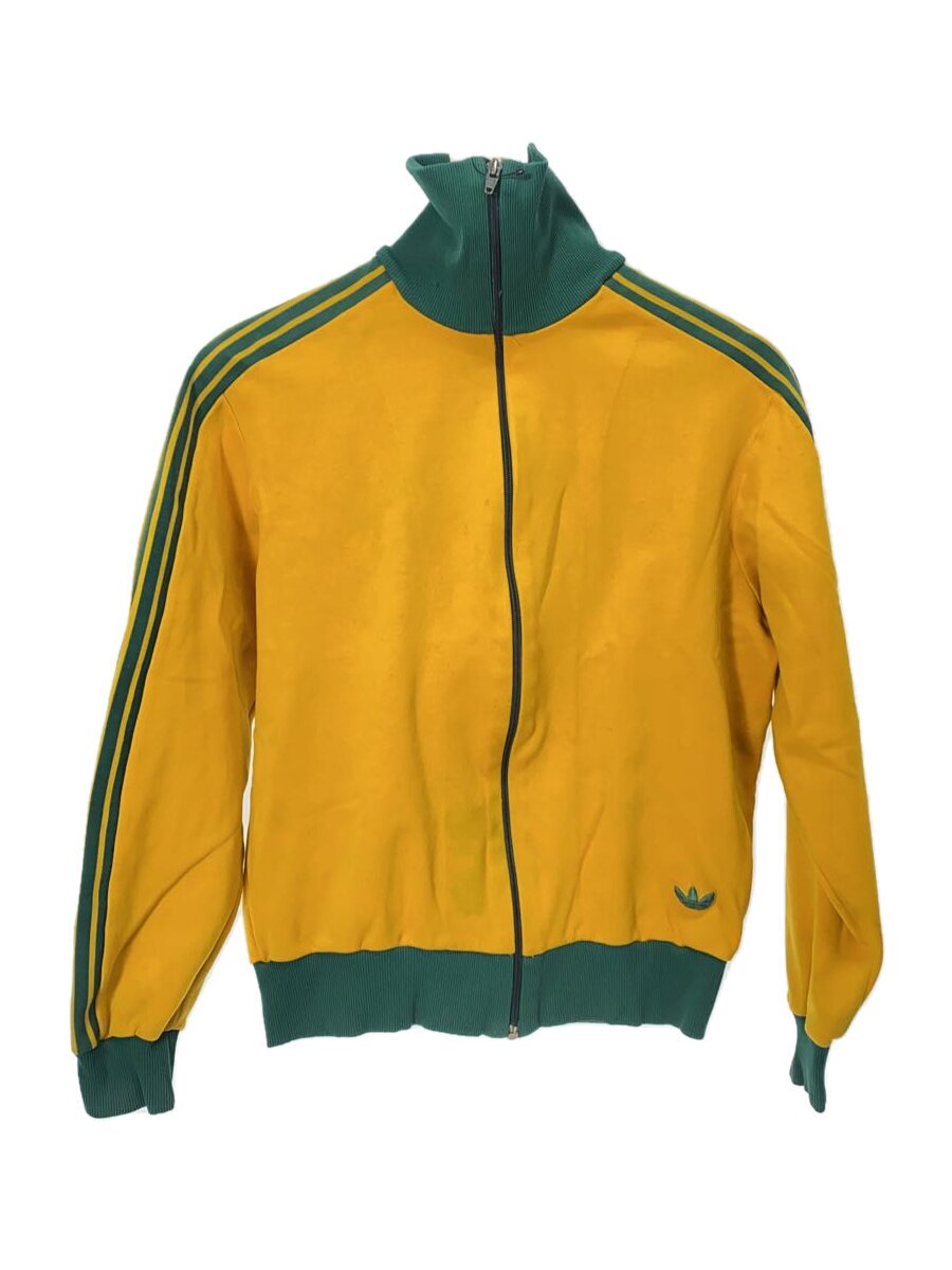 【中古】adidas◆70s/デサント/西ドイツ引き舟/プルオーバー/3/ナイロン/YLW【メンズウェア】