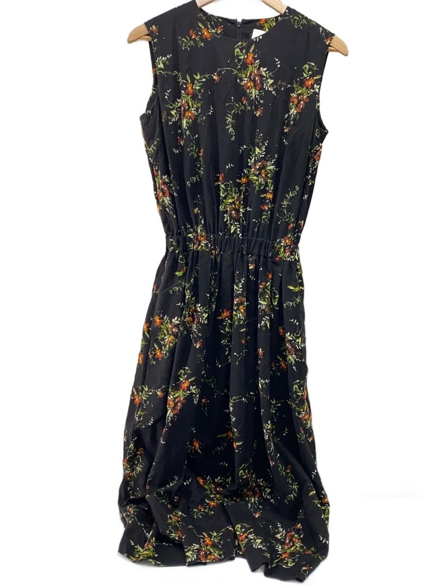 【中古】SACRA◆ノースリーブ衣装/38/綿織物/BLK/花柄/118200042【レディース御召しもの】
