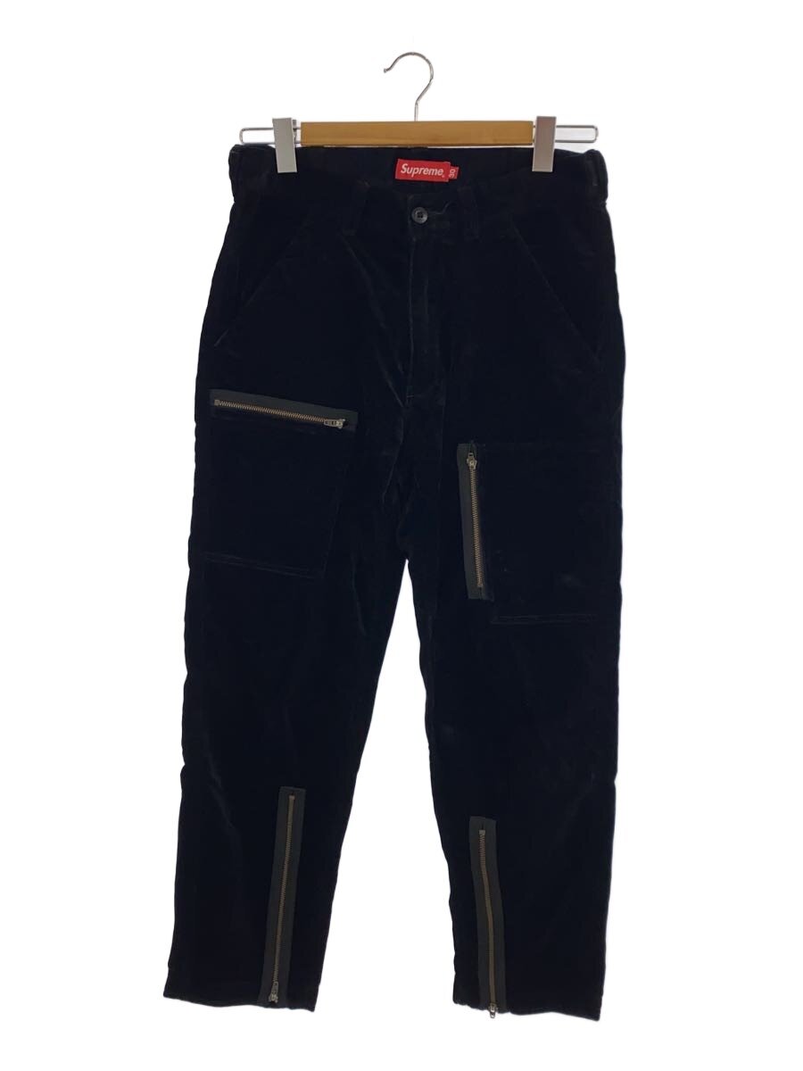 【中古】Supreme◆引っ切りないズボン下/30/天鵞絨/BLK【メンズウェア】