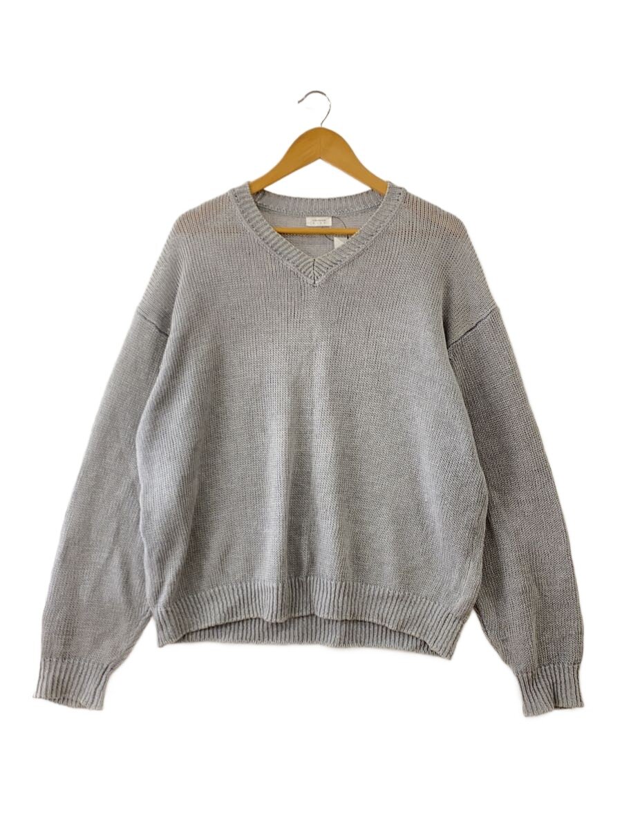 【中古】crepuscule◆ニット・セーター(薄手)/2/リネン/GRY/2501-033【メンズウェア】｜2ｎｄ STREET 店