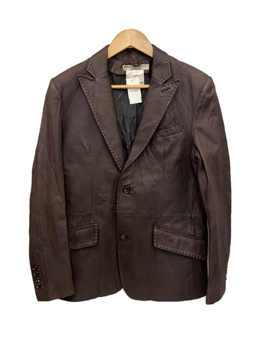 【中古】KATHARINE HAMNETT LONDON◆00s/archive/上衣/M/--/BRW/無地/934J8702【メンズウェア】