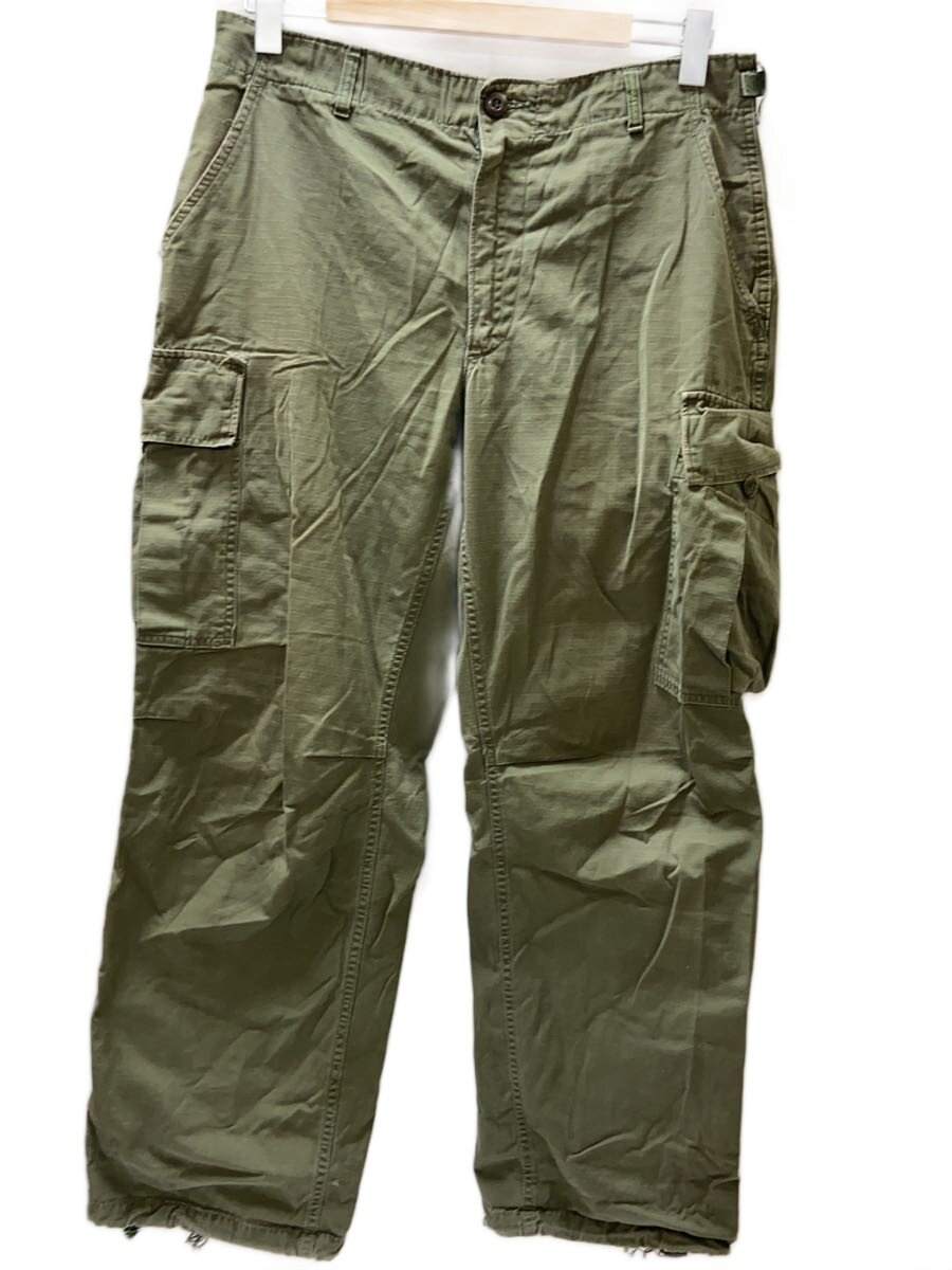 【中古】US.ARMY◆60s/ジャングルファティーグ/4th/上唇立ちふさがる/カーゴパンツ/M/綿織物/GRN/無地//【メンズウェア】
