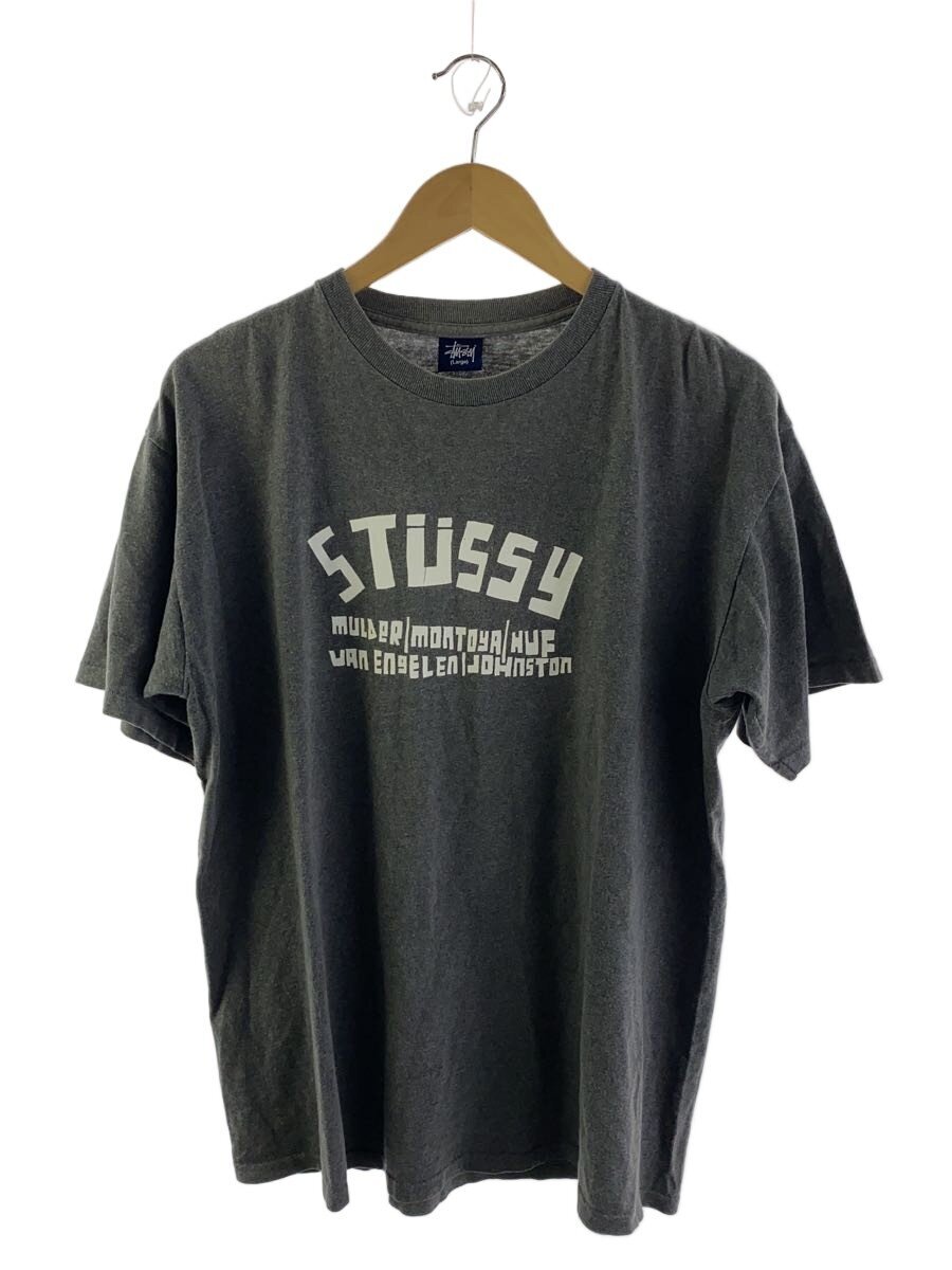 【中古】STUSSY◆プルオーバー/L/綿織物/GRY【メンズウェア】