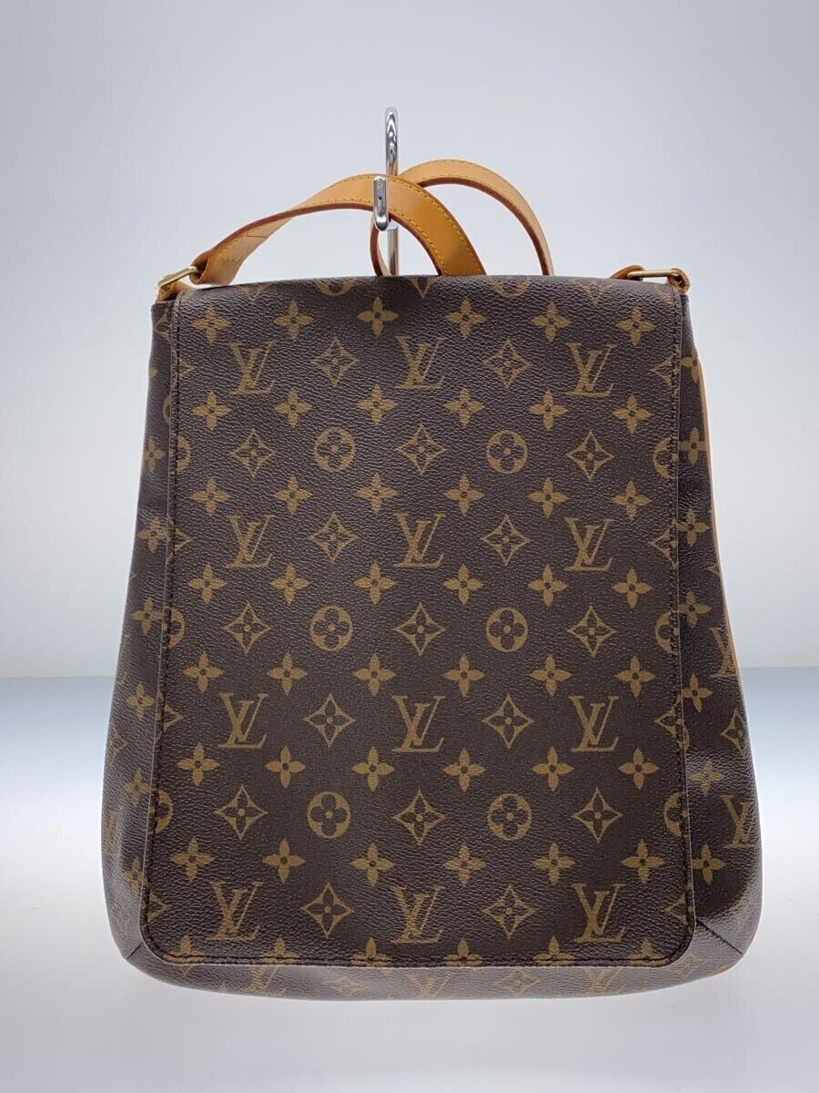 【中古】LOUIS VUITTON◆ミュゼット_モノグラム・キャンバス/PVC/BRW【バッグ】｜2ｎｄ STREET 店